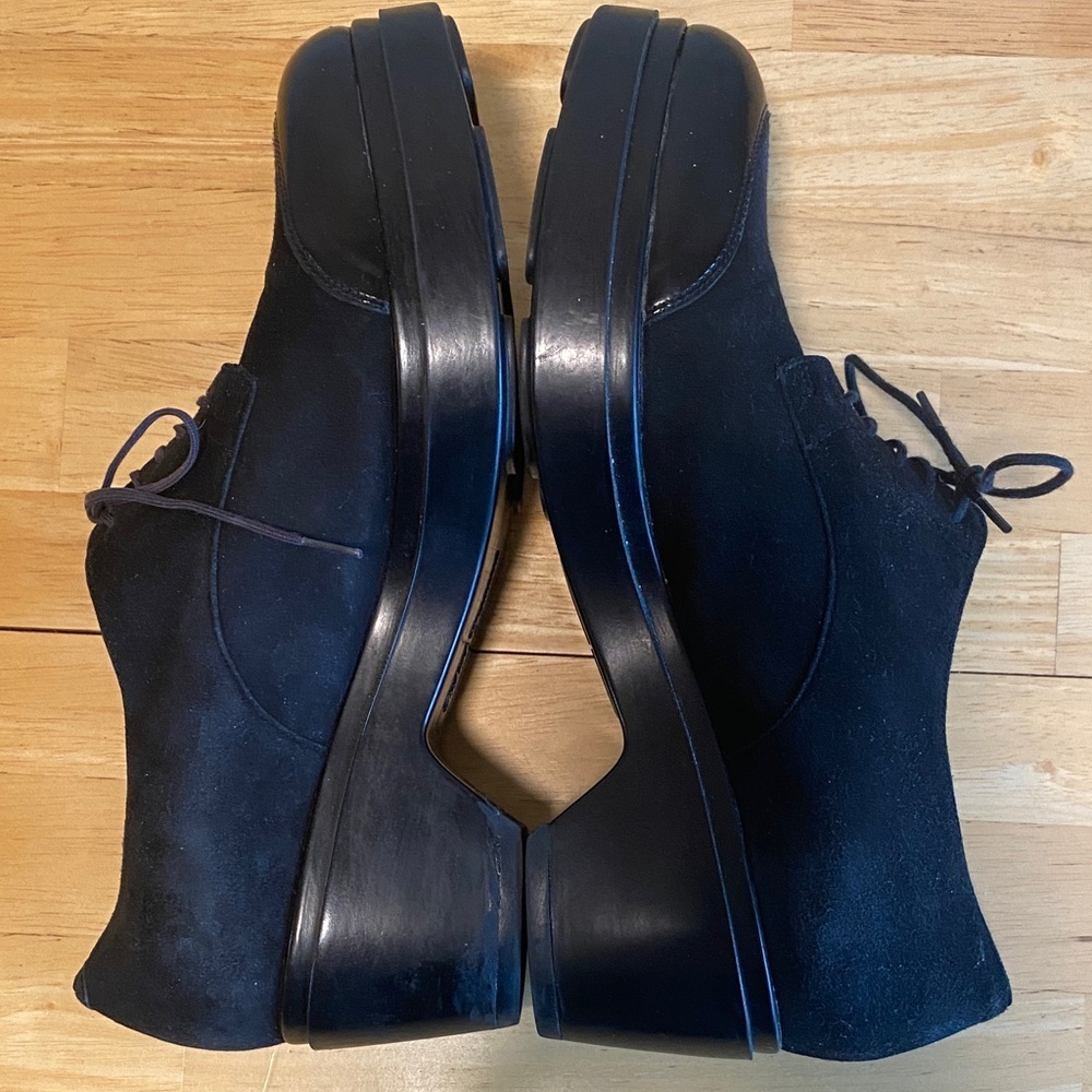 Robert Clergerie Suede Voel Platform Oxfords Size 10 - Picture 7 of 12